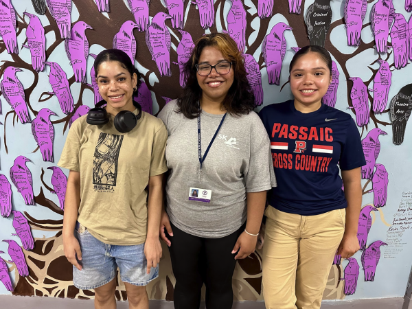 Prep's Student Council leaders, elected for 2025-26, left to right: Secretary/Treasurer Gris Ciprian; President Chastity Claudio Miller; Vice President Ashley Flores-Dominguez.